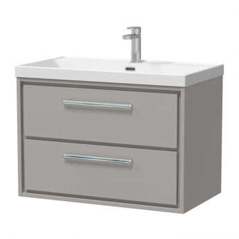 Hudson Reed Lille 800mm 2-Drawer Wall Hung Vanity Unit with Ceramic Basin | Product Image