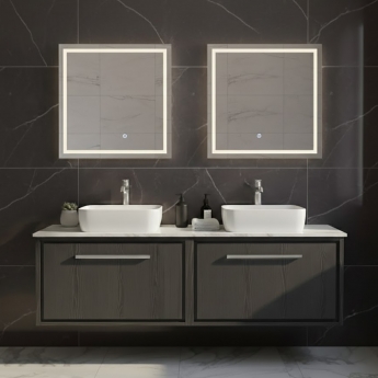 Hudson Reed Lille 1200mm 2-Drawer Wall Hung Vanity Unit with Countertop