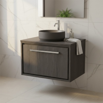 Hudson Reed Lille 600mm 1-Drawer Wall Hung Vanity Unit with Countertop