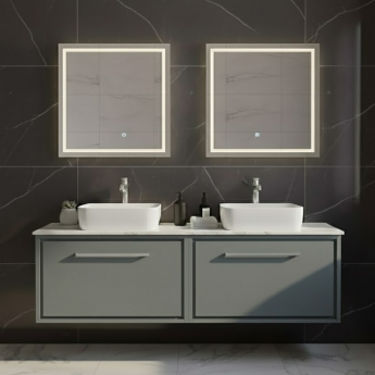 Hudson Reed Lille 1200mm 2-Drawer Wall Hung Vanity Unit with Countertop