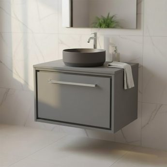 Hudson Reed Lille 600mm 1-Drawer Wall Hung Vanity Unit with Countertop