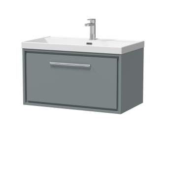 Hudson Reed Lille 800mm 1-Drawer Wall Hung Vanity Unit with Ceramic Basin