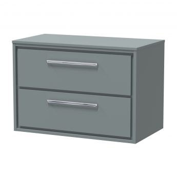 Hudson Reed Lille 800mm 2-Drawer Wall Hung Vanity Unit with Countertop