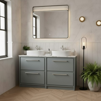 Hudson Reed Lille 1200mm 4-Drawer Floor Standing Vanity Unit with Countertop