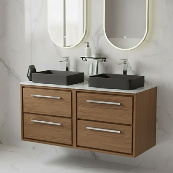 Hudson Reed Lille 1200mm 4-Drawer Wall Hung Vanity Unit with Countertop