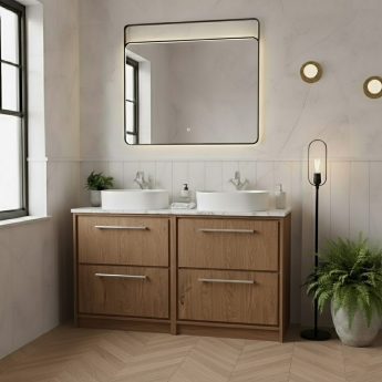 Hudson Reed Lille 1200mm 4-Drawer Floor Standing Vanity Unit with Countertop