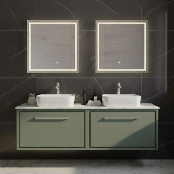 Hudson Reed Lille 1200mm 2-Drawer Wall Hung Vanity Unit with Countertop