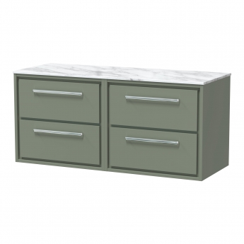 Hudson Reed Lille 1200mm 4-Drawer Wall Hung Vanity Unit with Countertop