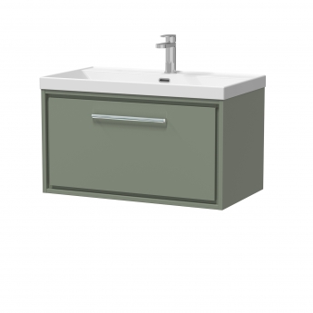 Hudson Reed Lille 800mm 1-Drawer Wall Hung Vanity Unit with Ceramic Basin