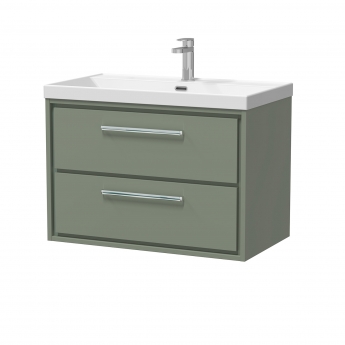 Hudson Reed Lille 800mm 2-Drawer Wall Hung Vanity Unit with Ceramic Basin