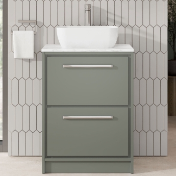 Hudson Reed Lille 600mm 2-Drawer Floor Standing Vanity Unit with Countertop | Product Image