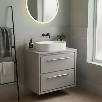 Hudson Reed Lille 600mm 2-Drawer Wall Hung Vanity Unit with Countertop