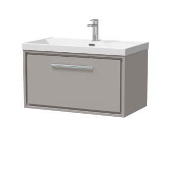 Hudson Reed Lille 800mm 1-Drawer Wall Hung Vanity Unit with Ceramic Basin