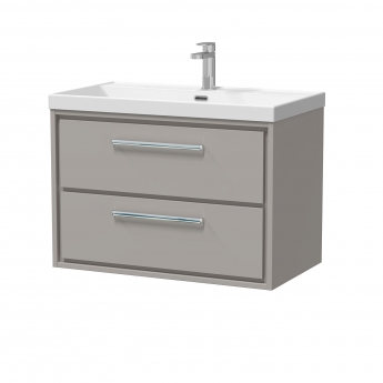Hudson Reed Lille 800mm 2-Drawer Wall Hung Vanity Unit with Ceramic Basin