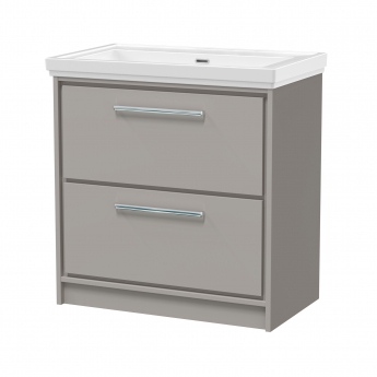 Hudson Reed Lille 800mm 2-Drawer Floor Standing Vanity Unit with Fireclay Basin | Product Image