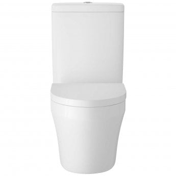 Hudson Reed Luna Flush-to-Wall Toilet with Cistern - Soft Close Seat