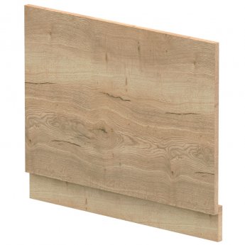 Hudson Reed MFC Straight Bath End Panel and Plinth 560mm H x 700mm W - Autumn Oak