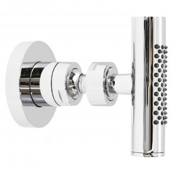 Nuie Traditional Triple Concealed Shower Valve with Rigid Riser Kit and 4 Body Jets - Chrome