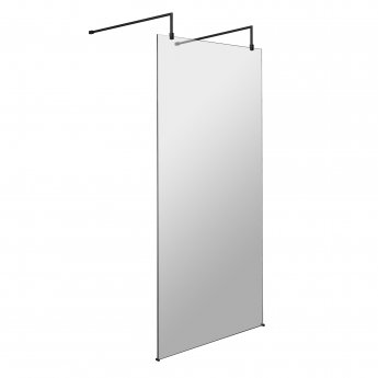 Hudson Reed Wet Room Screen with Support Arms and Feet 1000mm Wide - 8mm Glass