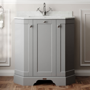 Hudson Reed Old London Angled 750mm Floor Standing Vanity Unit | Product Image