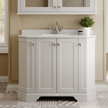 Hudson Reed Old London Angled 1000mm Floor Standing Vanity Unit | Product Image