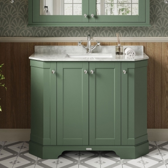 Hudson Reed Old London Angled 1000mm Floor Standing Vanity Unit | Product Image