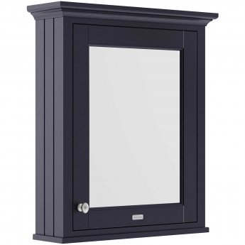 Hudson Reed Old London Mirrored Bathroom Cabinet 650mm Wide - Twilight Blue