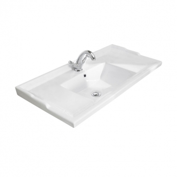 Hudson Reed Old London Floor Standing Vanity Unit with 1TH Basin 1000mm Wide - Storm Grey