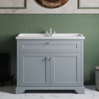 Hudson Reed Old London 1000mm Floor Standing Vanity Unit with Ceramic Basin