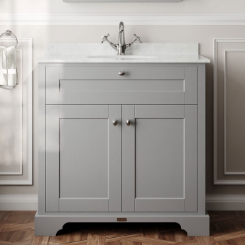 Hudson Reed Old London Marble Top 800mm Floor Standing Vanity Unit | Product Image