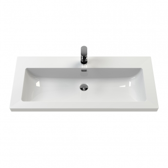 Hudson Reed Old London Floor Standing Vanity Unit with 1TH Contemporary Basin 1000mm Wide - Storm Grey | Product Image