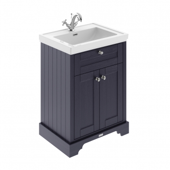 Hudson Reed Old London Floor Standing Vanity Unit with 1TH Classic Basin 600mm Wide - Twilight Blue