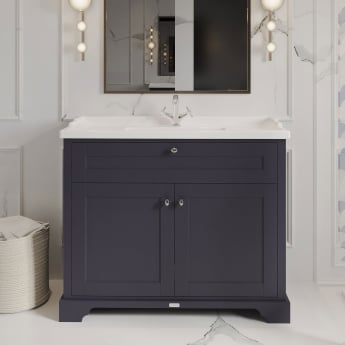 Hudson Reed Old London 1000mm Floor Standing Vanity Unit with Ceramic Basin