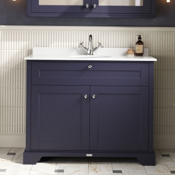 Hudson Reed Old London Marble Top 1000mm Floor Standing Vanity Unit | Product Image