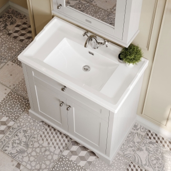 Hudson Reed Old London Floor Standing Vanity Unit with 1TH Basin 800mm Wide - Timeless Sand | Product Image