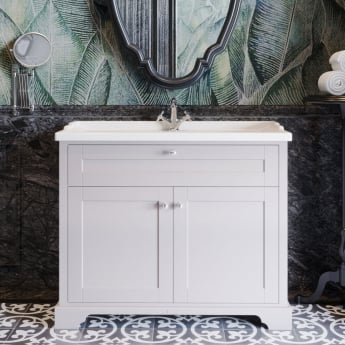 Hudson Reed Old London 1000mm Floor Standing Vanity Unit with Ceramic Basin