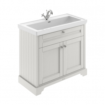 Hudson Reed Old London Floor Standing Vanity Unit with 1TH Classique Basin 1000mm Wide - Timeless Sand | Product Image