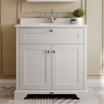 Hudson Reed Old London Marble Top 800mm Floor Standing Vanity Unit | Product Image