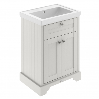 Hudson Reed Old London Floor Standing Vanity Unit with 0TH Classic Basin 600mm Wide - Timeless Sand