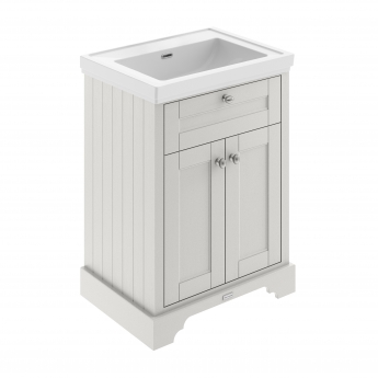 Hudson Reed Old London Floor Standing Vanity Unit with 0TH Classic Basin 600mm Wide - Timeless Sand