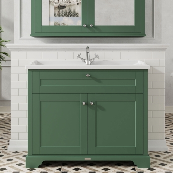 Hudson Reed Old London 1000mm Floor Standing Vanity Unit with Ceramic Basin | Product Image