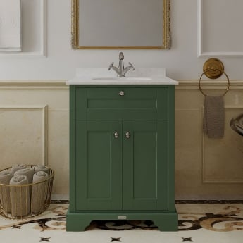 Hudson Reed Old London Marble Top 600mm Floor Standing Vanity Unit