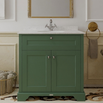 Hudson Reed Old London Marble Top 800mm Floor Standing Vanity Unit