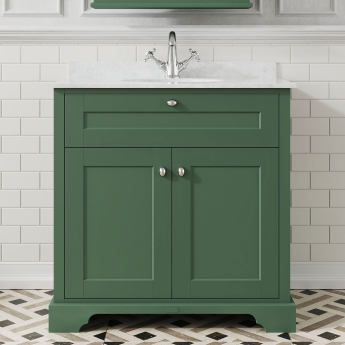 Hudson Reed Old London Marble Top 800mm Floor Standing Vanity Unit | Product Image