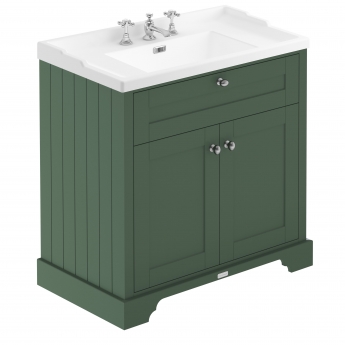Hudson Reed Old London 800mm Floor Standing Vanity Unit with Ceramic Basin