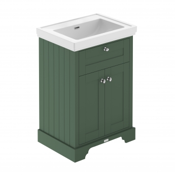 Hudson Reed Old London Floor Standing Vanity Unit with 0TH Classic Basin 600mm Wide - Hunter Green