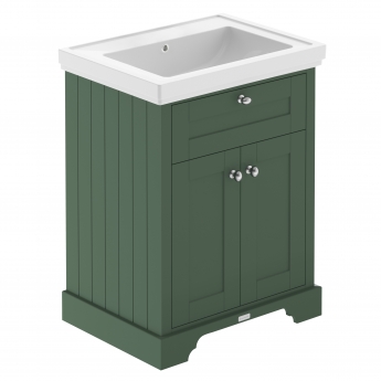 Hudson Reed Old London Floor Standing Vanity Unit with 0TH Classic Basin 600mm Wide - Hunter Green