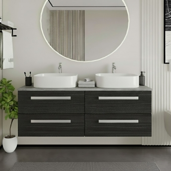 Hudson Reed Quartet 1440mm 4-Drawer Wall Hung Vanity Unit with Countertop