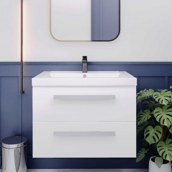 Hudson Reed Quartet 720mm 2-Drawer Wall Hung Vanity Unit