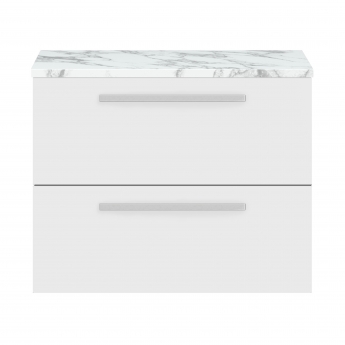 Hudson Reed Quartet 720mm 2-Drawer Wall Hung Vanity Unit with Countertop